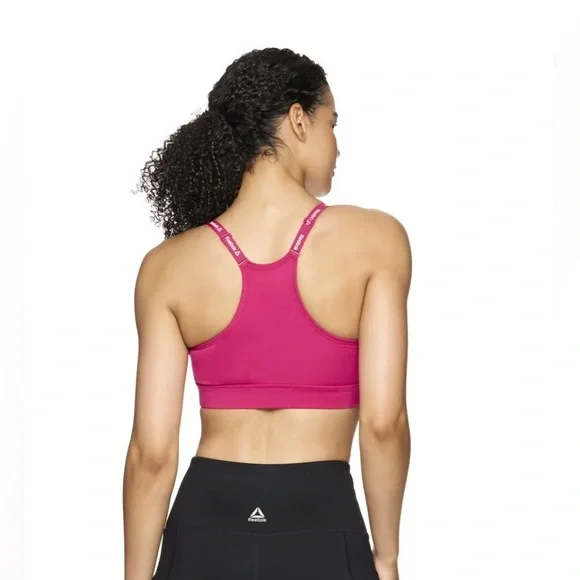 Reebok Women's Pink Sports Bra - Picture 2 of 4